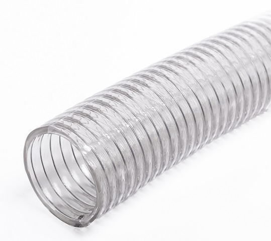 Manguera Asp/exp PVC Transparente c/alambre Acero WALKER® Pvc Steel wire (Industrial Grade)