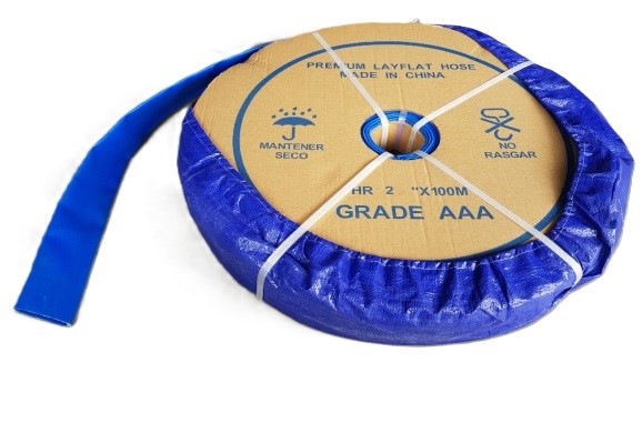 Manga Plana PVC Azul c/refuerzo poliéster