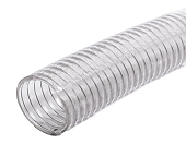 Manguera Asp/exp PVC Transparente c/alambre Acero WALKER® Pvc Steel wire (Alimenticia FDA)