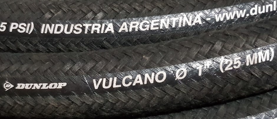 Manguera Goma Vulcano 17Kg/cm2 expelente Dunlop