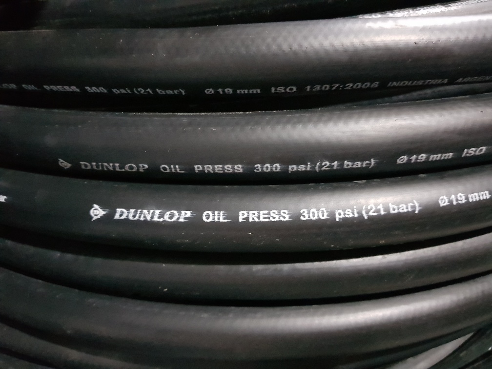 Manguera Goma Oil Press 14Kg/cm2 y 20Kg/cm2 expelente Dunlop