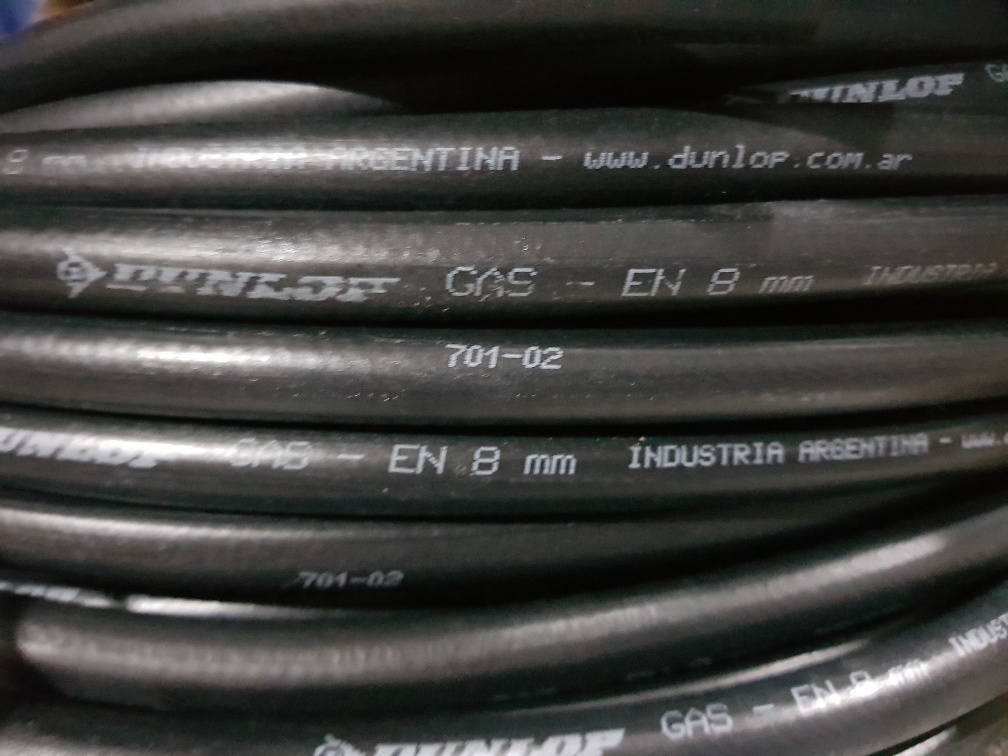Manguera Goma Gas En 17Kg/cm2 expelente Dunlop
