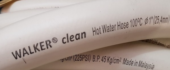 Manguera Goma Vapor 15Kg/cm2 expelente Walker®clean