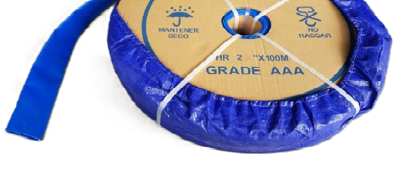 Manga Plana PVC Azul c/refuerzo poliéster